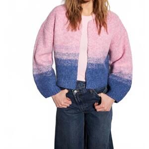 NEW JOHN + JENN reece cardigan in candy floss
